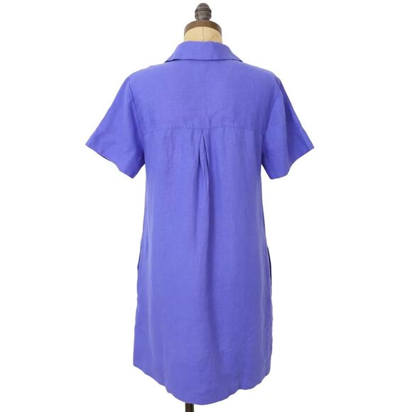 Madewell Blue Mini Dress - Picture 4 of 6
